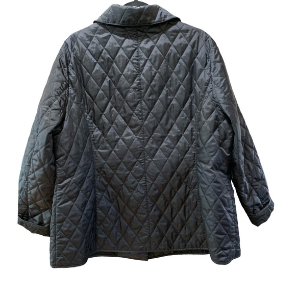 Fuchs Schmitt Womens Black Winter Puffer Coat Sz 18 W/Pockets Button Closure - Picture 2 of 9